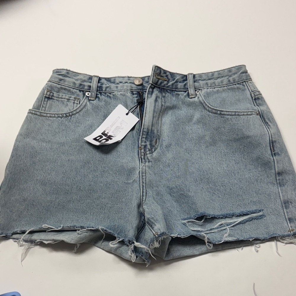 Princess Polly Light Blue Jean Shorts